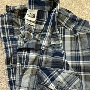 Women’s large north face flannel plaid